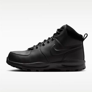 Nike Manoa Leather Boots  All Black HF7095 Work Hiking Men’s  9 / Women’s 10.5